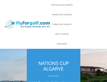 Tablet Screenshot of flyforgolf.com